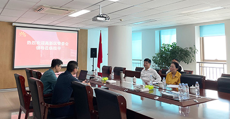 濟(jì)南高新區(qū)黨工委委員、管委會(huì)副主任張磊蒞臨和普威視參觀調(diào)研